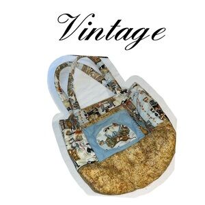 Vintage purse • Cat lovers handmade purse • cat bag • lots of pockets • kittens